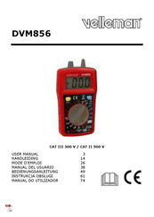 Velleman DVM856 Mode D'emploi