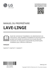 LG F2J3QYG Serie Manuel Du Propriétaire