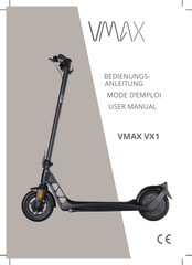 VMAX VX1 Mode D'emploi