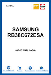 Samsung RB38C672ESA Manuel D'utilisation