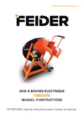 Feider FSBE2650 Instructions Originales