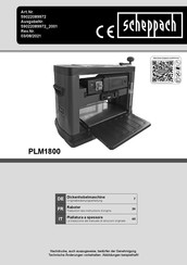 Scheppach 59022089972 Traduction Des Instructions D'origine