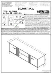 CONFORAMA BELFORT 3K2V UP 01414 Instructions D'assemblage