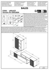 Conforama BALOS UP01437 Instructions D'assemblage