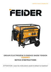 Feider FG5500ES Notice D'instructions