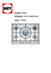 Bosch PCQ715B80E Manuel D'utilisation