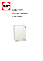 Bosch SGS55E02FR Notice D'instructions