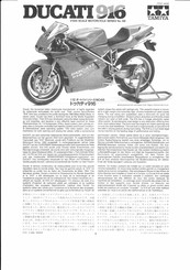 Tamiya Ducati 916 14068 Mode D'emploi