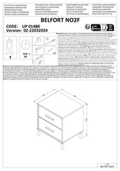 CONFORAMA BELFORT NO2F UP 01480 Instructions D'assemblage