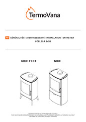 termovana NICE FEET Généralités - Avertissements - Installation - Entretien