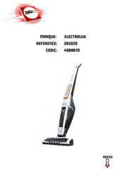 Electrolux ultrapower ZB5020 Mode D'emploi