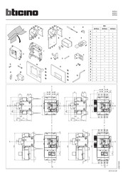 Bticino M4 M7B22 Manuel D'utilisation