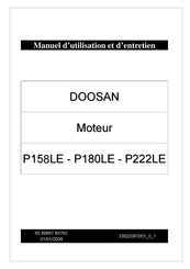 Doosan P222LE Manuel D'utilisation Et D'entretien