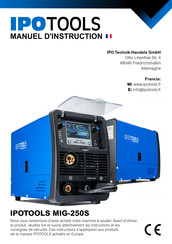 IPOTOOLS MIG-250S Manuel D'instruction