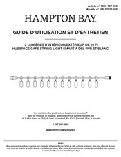 HAMPTON BAY 1006 787 899 Guide D'utilisation Et D'entretien