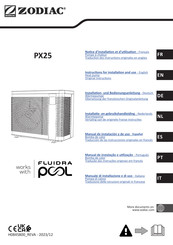 Zodiac PX25 MD3 Notice D'installation Et D'utilisation