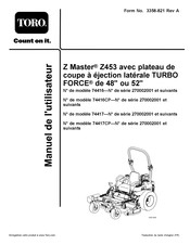 Toro Z Master Z453 Manuel De L'utilisateur