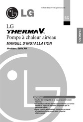 LG Therma V AH Série Manuel D'installation