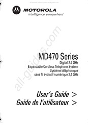 Motorola MD470 Série Guide De L'utilisateur