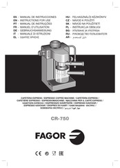 Fagor CR-750 Manuel D'utilisation