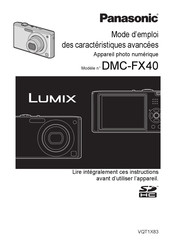 Panasonic Lumix DMC-FX40 Mode D'emploi