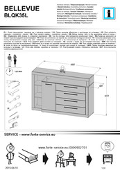 Forte BELLEVUE BLQK35L Notice De Montage