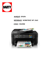 Epson WF-2660 Guide D'utilisation