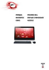 Packard Bell ONETWO S AB4G5GU03 Manuel D'utilisation