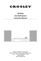 Crosley CR7019A Manuel D'utilisation