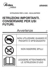 ARDES AR4H05 Mode D'emploi