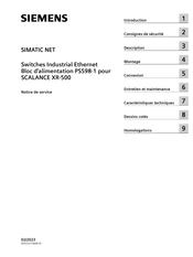 Siemens SIMATIC NET PS598-1 Notice De Service