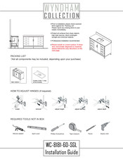 Wyndham Collection WC-8181-60-SGL Guide D'installation