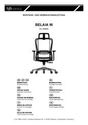 hjh OFFICE BELAIA W 608992 Instructions De Montage Et D'utilisation