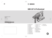 Bosch GBH 187-LI Professional Notice Originale