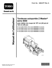 Toro 74318 Manuel De L'utilisateur