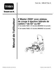 Toro 74291 Manuel De L'utilisateur