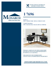 Monarch Specialties I 7696 Instructions D'assemblage