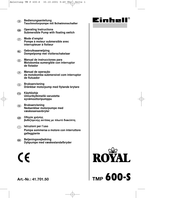 Einhell Royal 41.701.50 Mode D'emploi