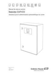 Endress+Hauser StamoLys CA 71 CU Manuel De Mise En Service