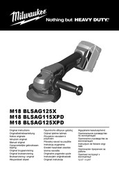 Milwaukee M18 BLSAG125X Notice Originale