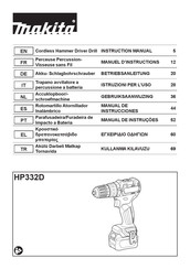 Makita HP332DZ Manuel D'instructions