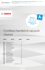 Bosch BCS711PET Manuel D'utilisation