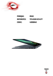 Asus VivoBook Flip TP410UA-EC417T Manuel Électronique