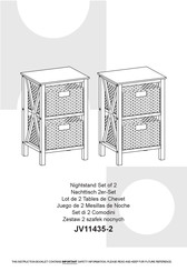 Costway JV11435-2 Instructions D'assemblage