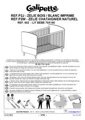 Galipette ZELIE CHATAIGNER NATUREL P2W Instructions D'assemblage