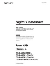 Sony DVCAM DSR-570WSL Mode D'emploi