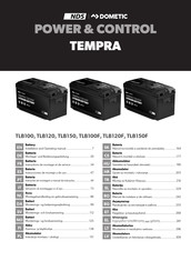 Dometic NDS POWER & CONTROL TEMPRA TLB150 Instructions De Montage Et De Service