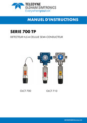 TELEDYNE OLDHAM SIMTRONICS 700 TP Serie Manuel D'instructions