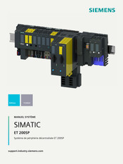 Siemens SIMATIC NET ET 200SP Manuel Système