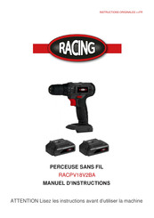 Racing RACPV18V2BA Instructions Originales